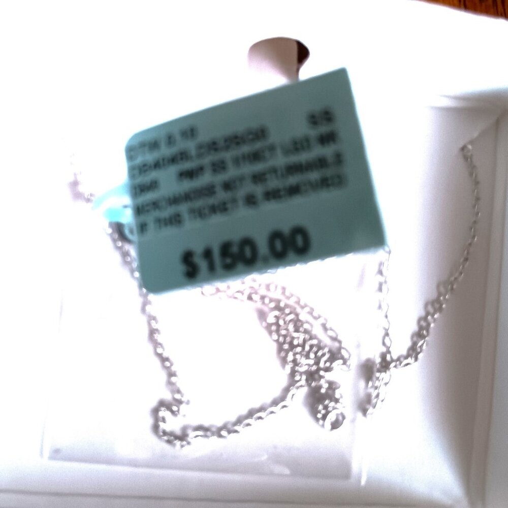 New Belk & Co. /10 ct. t.w. Lab Grown Diamond Pendant Chain in Sterling Silver - Picture 5 of 5